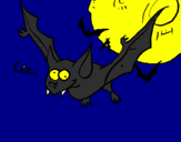 Desenho Morcego louco pintado por alvaro