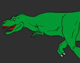 Desenho Tiranossaurus Rex pintado por thiago ferreira