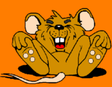 Desenho Rato a rir pintado por lara 10