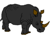 Desenho Rinoceronte pintado por bbabab