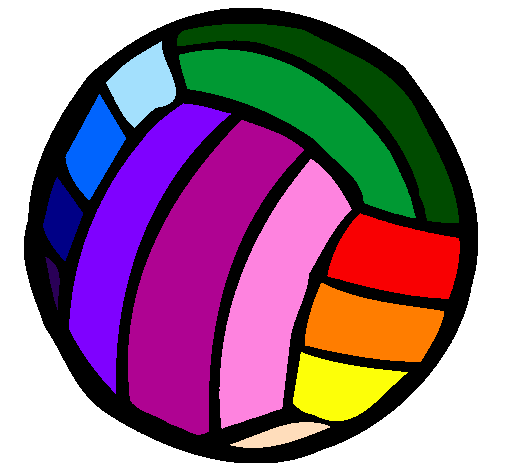 Desenho Bola de voleibol pintado por carla*