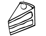 Desenho Torta de maçã pintado por bolo 