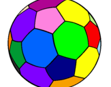 Desenho Bola de futebol II pintado por carla*