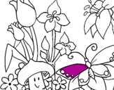 Desenho Fauna e Flora pintado por raphaela
