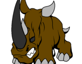 Desenho Rinoceronte II pintado por gariel