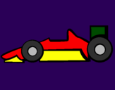 Desenho Fórmula 1 pintado por Sávio