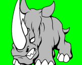 Desenho Rinoceronte II pintado por davi  