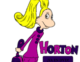 Desenho Horton - Sally O'Maley pintado por ana  carolina