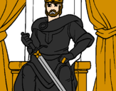 Desenho Cavaleiro rei pintado por cavaleiro rei bruno