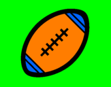 Desenho Bola de futebol americano II pintado por biainha