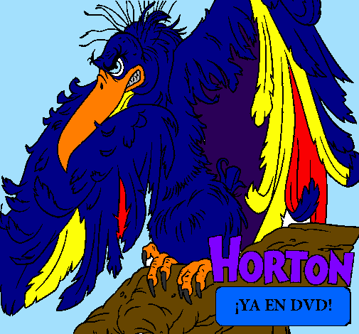 Desenho Horton - Vlad pintado por Larissa Ywliana