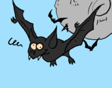 Desenho Morcego louco pintado por pkoiu9342wkl