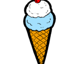 Desenho Cone de gelado pintado por XERXES