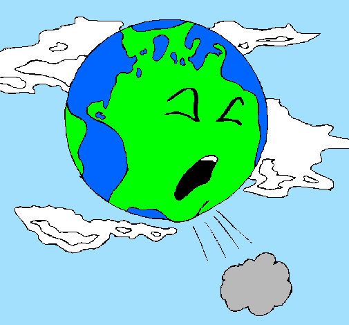 Desenho Terra doente pintado por DANIELLY  MG