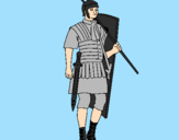 Desenho Soldado romano pintado por victor