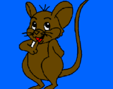 Desenho Rato pintado por  ratinho