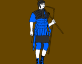 Desenho Soldado romano pintado por cuuuuuuuuuuu
