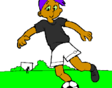 Desenho Jogar futebol pintado por kaue