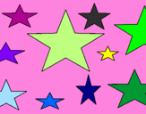 Desenho Estrela 4 pintado por brilha estrelinhas