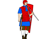 Desenho Soldado romano pintado por joaovitor