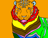 Desenho Tigre pintado por Tobias Hovi