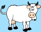 Desenho Vaca leiteira pintado por vakita