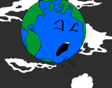Desenho Terra doente pintado por DAYANE