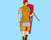 Desenho Soldado romano pintado por álvaro