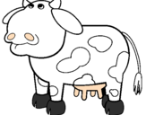 Desenho Vaca pensativa pintado por geore