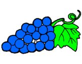 Desenho Uvas pintado por rafa