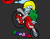 Desenho BooBob pintado por nathy e vovo ro