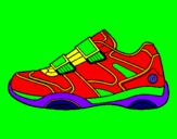 Desenho Sapato de ginástica pintado por marcel