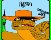 Desenho Rattlesmar Jake pintado por Cauã Felipe V. Cordeiro