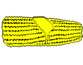 Desenho Espiga de milho  pintado por edeuarda