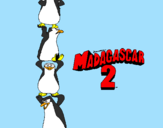 Desenho Madagascar 2 Pingüinos pintado por Arthur