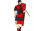 Desenho Soldado romano pintado por Alerrandro