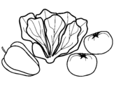 Desenho Verduras pintado por Alicia