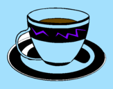 Desenho Taça de café pintado por joao