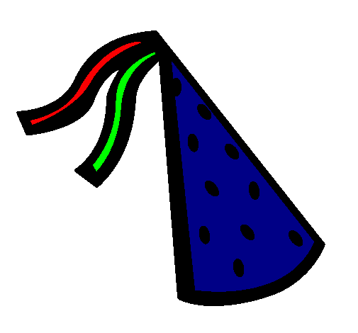 Desenho Chapéu de aniversário pintado por bruno