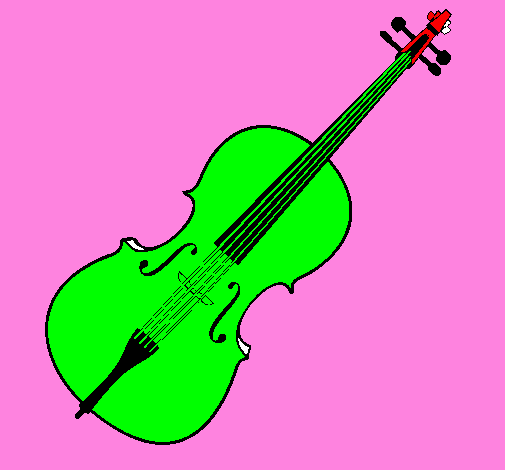 Desenho Violino pintado por LAIS