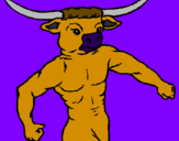 Desenho Cabeça de búfalo pintado por boinho