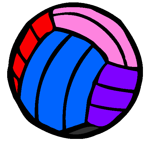 Desenho Bola de voleibol pintado por minha bola !