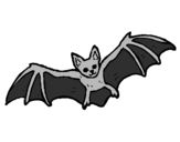 Desenho Morcego a voar pintado por .