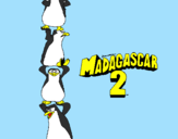 Desenho Madagascar 2 Pingüinos pintado por thiago