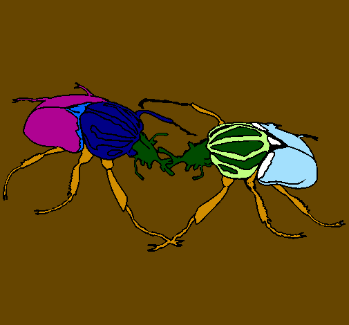 Desenho Escaravelhos pintado por SAMUEL