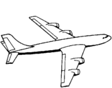 Desenho Avião pintado por anónimo
