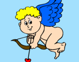 Desenho Cupido pintado por william