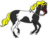 Desenho Cavalo 5 pintado por paint horse