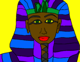 Desenho Tutankamon pintado por Renegado