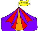 Desenho Circo pintado por marluce
